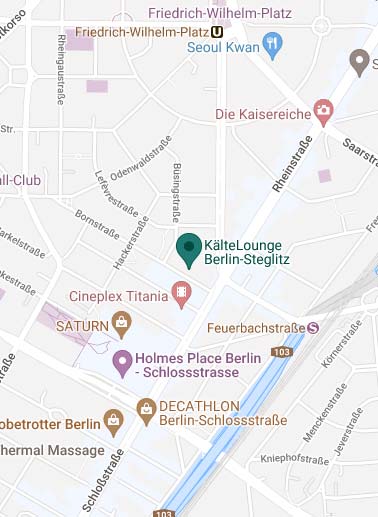 Kältelounge Berlin auf Google Maps